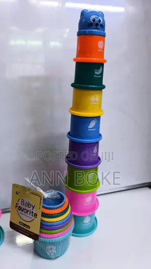  Multicolored Stacking Cups.
 Developmental Learning-