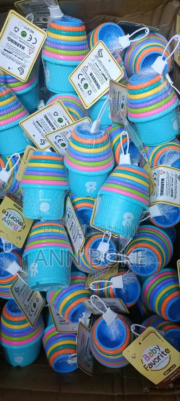  Multicolored Stacking Cups.
 Developmental Learning-