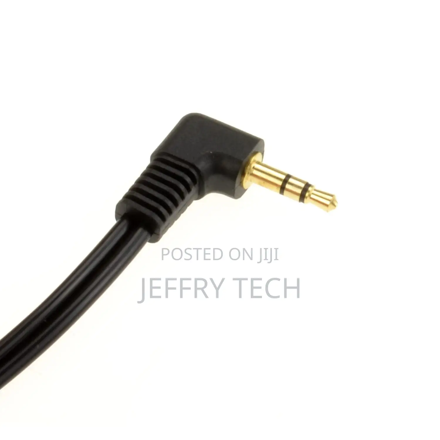 3.5mm Right Angle Male Jack to Jack Stereo Audio Cable 1m