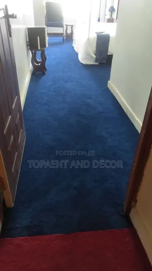 Blue Usa 8mm Elegant Wall to Wall Carpet