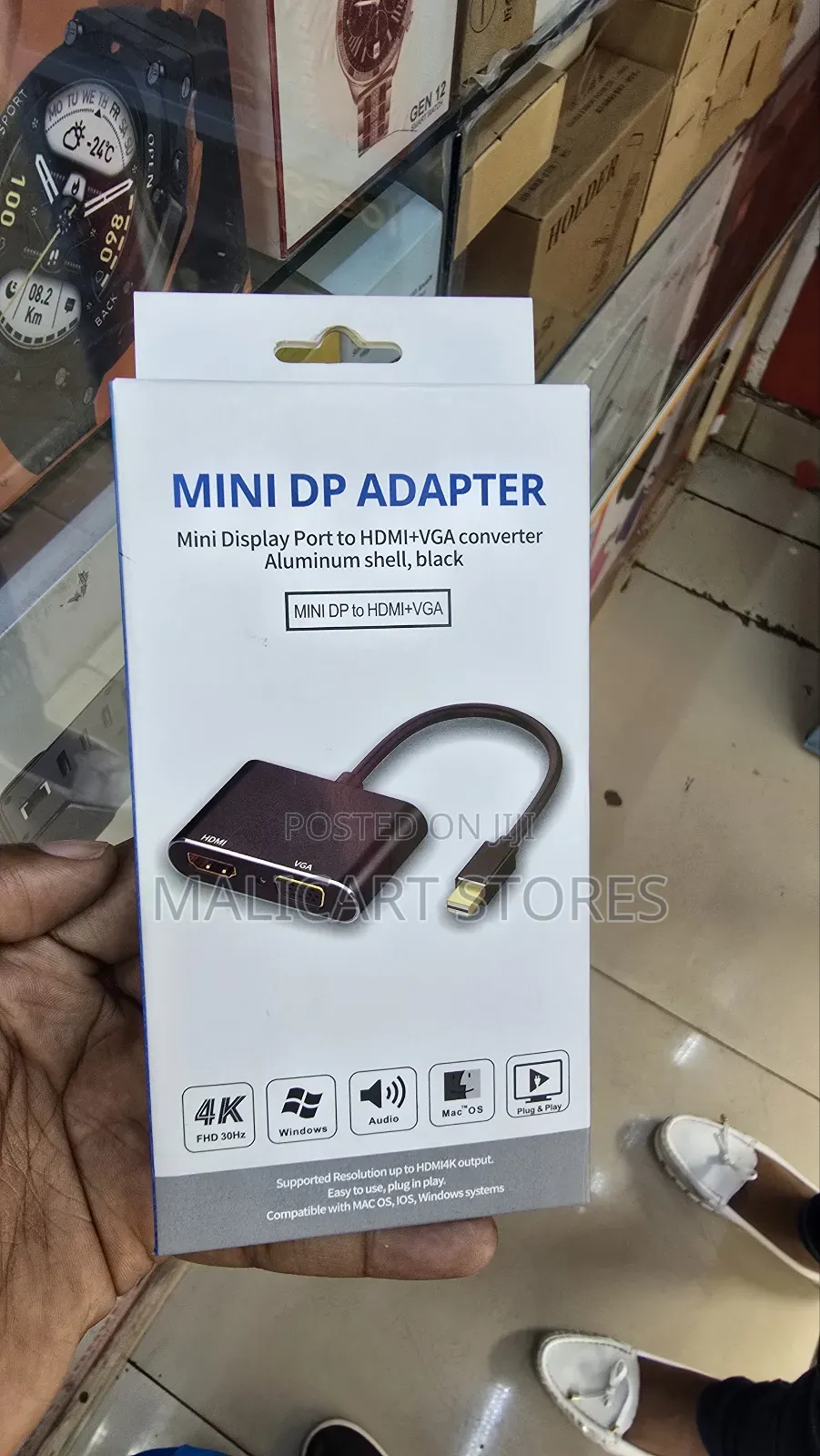 Mini Displayport to Hdmi + Vga Converter 0.15m