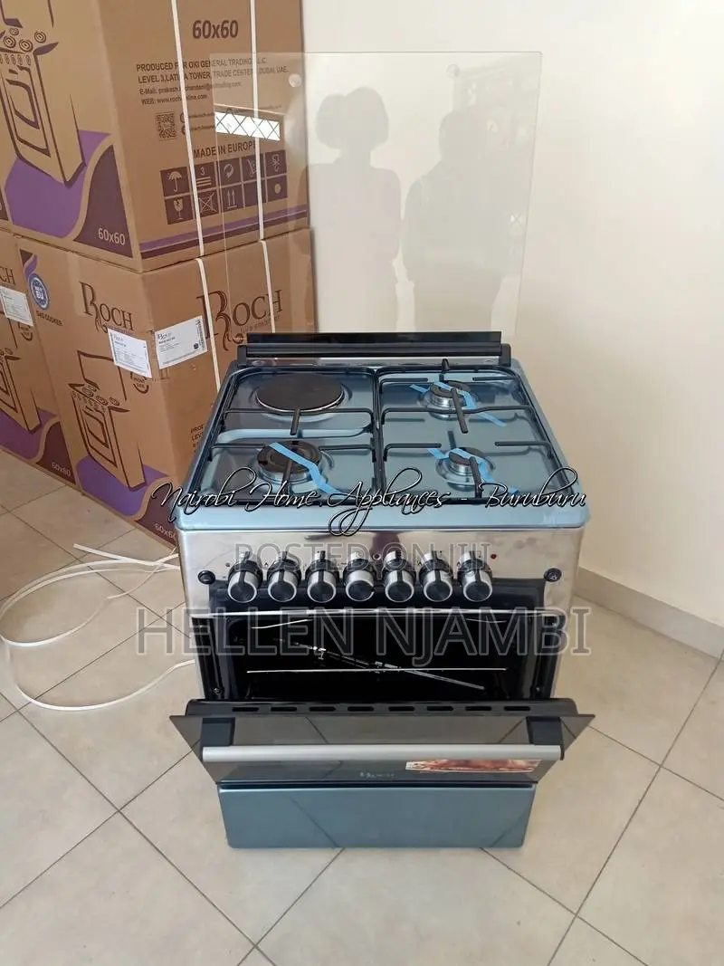 Roch 3g+1e 60/60cm Electric Oven Standing Cooker