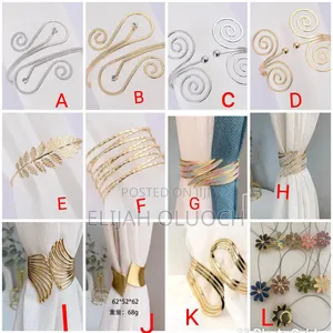 Metallic Buckle Curtains Holders