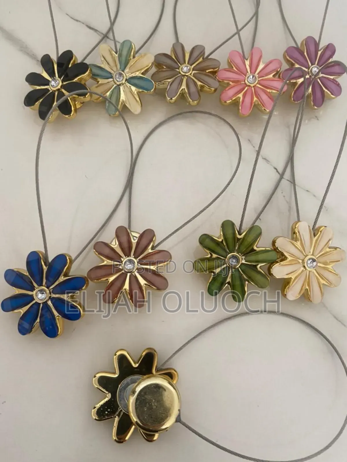 Metallic Buckle Curtains Holders