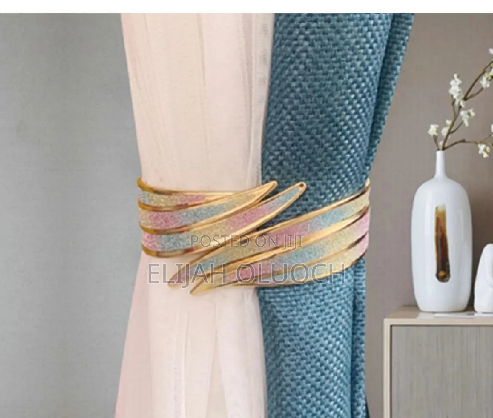 Metallic Buckle Curtains Holders