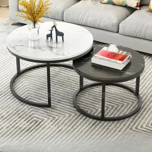 Luna Duo Round Nesting Coffee Table Set