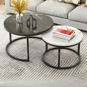 Luna Duo Round Nesting Coffee Table Set