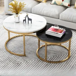 Luna Duo Round Nesting Coffee Table Set
