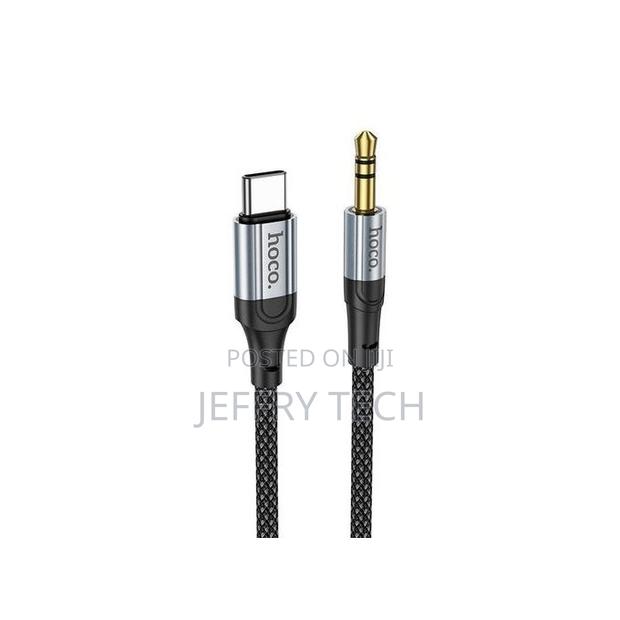 Hoco Cable Type-C to Aux Audio Upa26 - Black - thumbnail 2