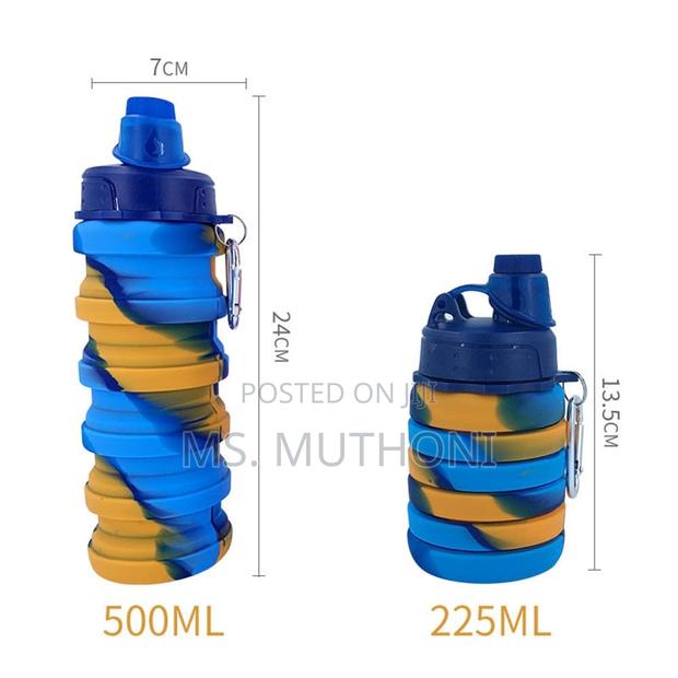 Foldable Silicon Water Bottles - thumbnail 3
