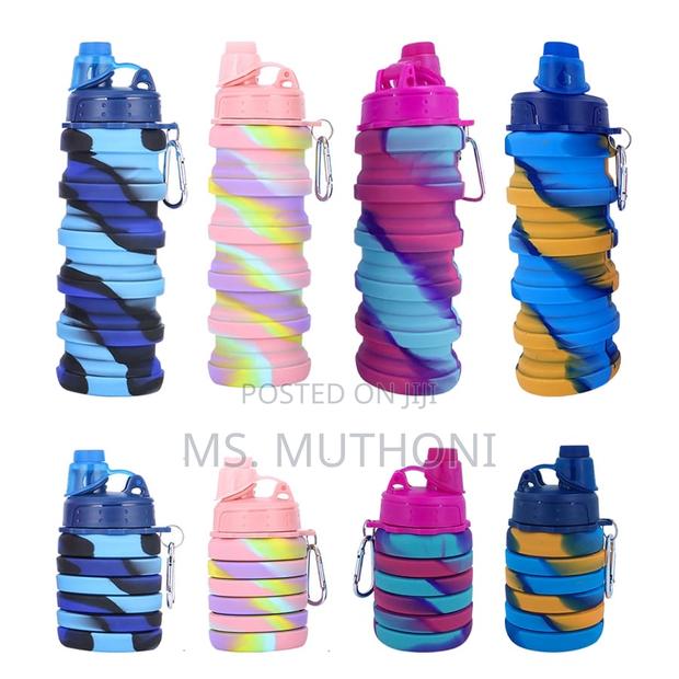 Foldable Silicon Water Bottles - thumbnail 4