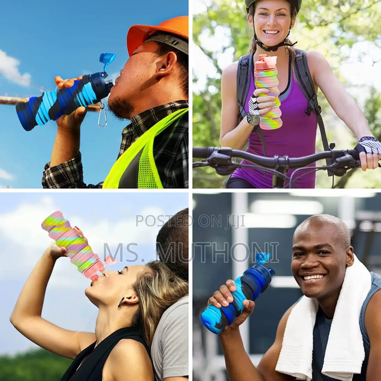 Foldable Silicon Water Bottles