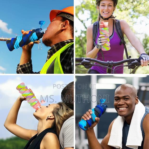 Foldable Silicon Water Bottles - thumbnail 5
