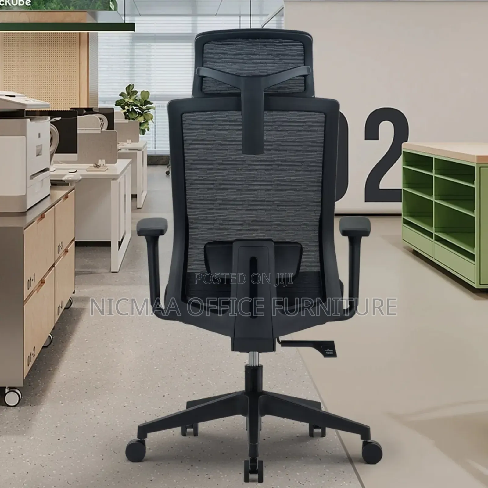 Farini Ergoflex Mesh Office Chair With Headrest