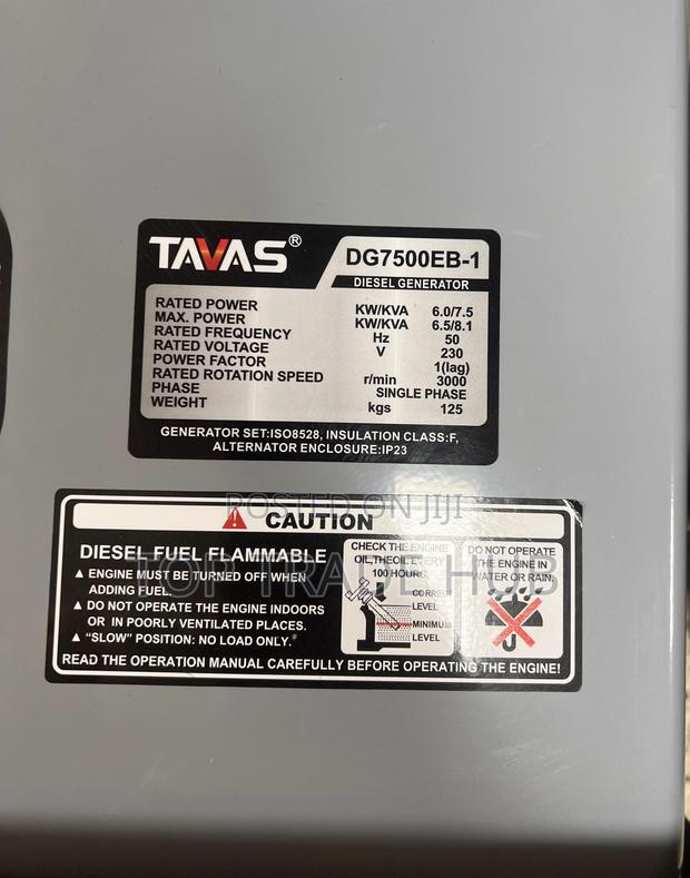 Robust Tavas Air Cooled Diesel Generator 10kva Single Phase - thumbnail 2