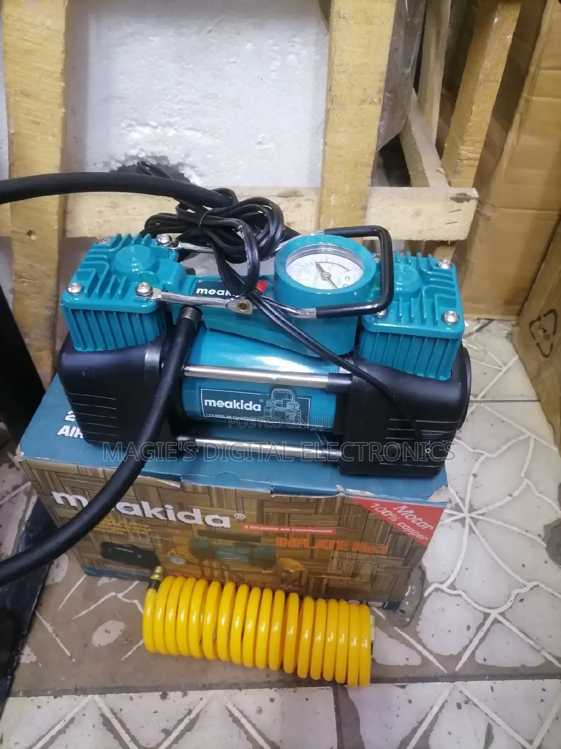 Best Quality Meakida 2 Cylinder Air Compressor