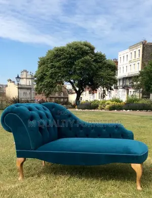 Blue Chesterfield Sofabed