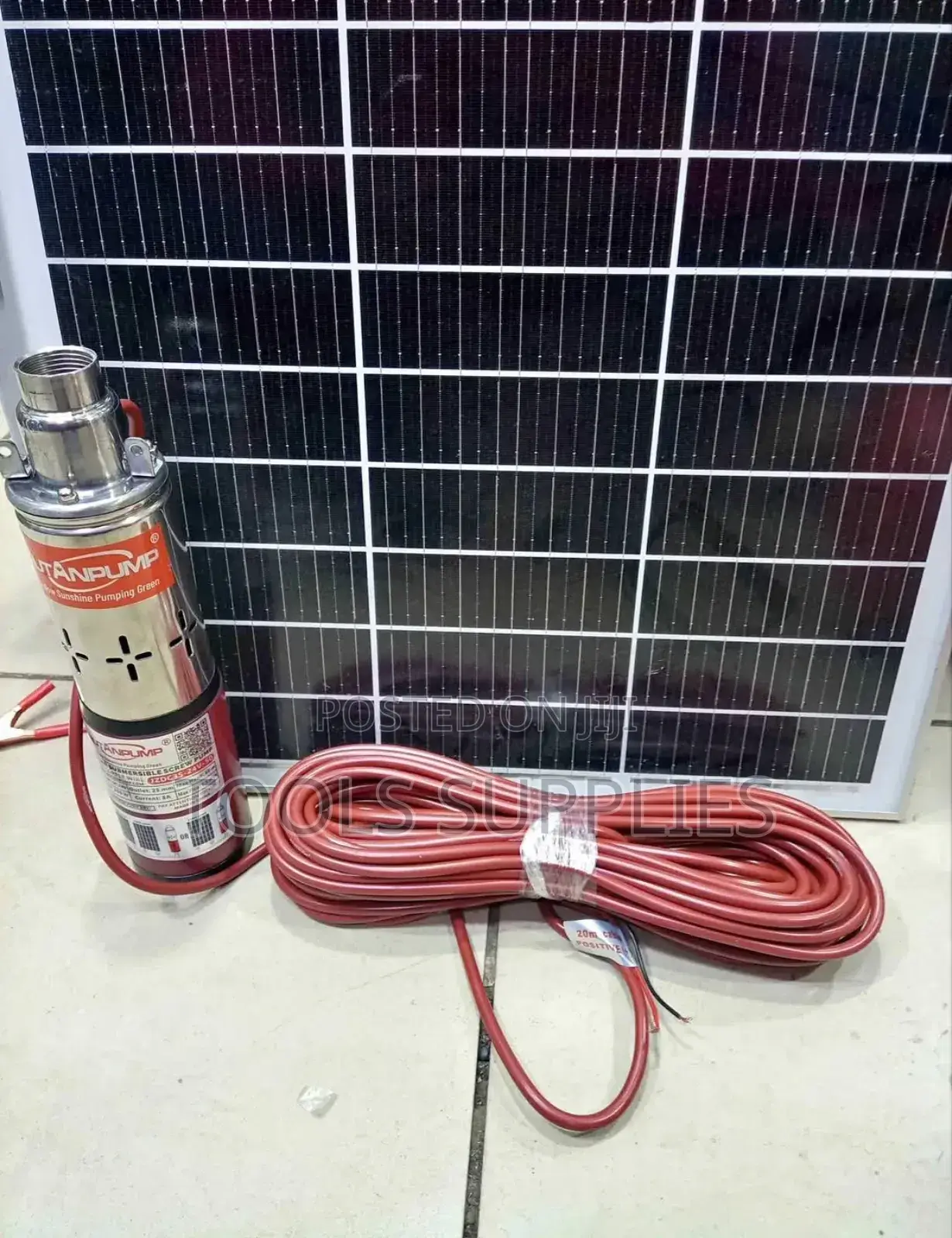 Solar Water Pump, 24v, 250 Watts, 50m Head