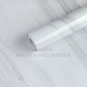 White Marble Grey Contact Paper Peel and Stick