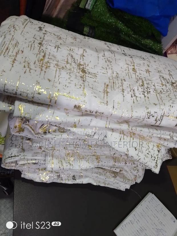 White Velvet Cotton Curtain Best Quality