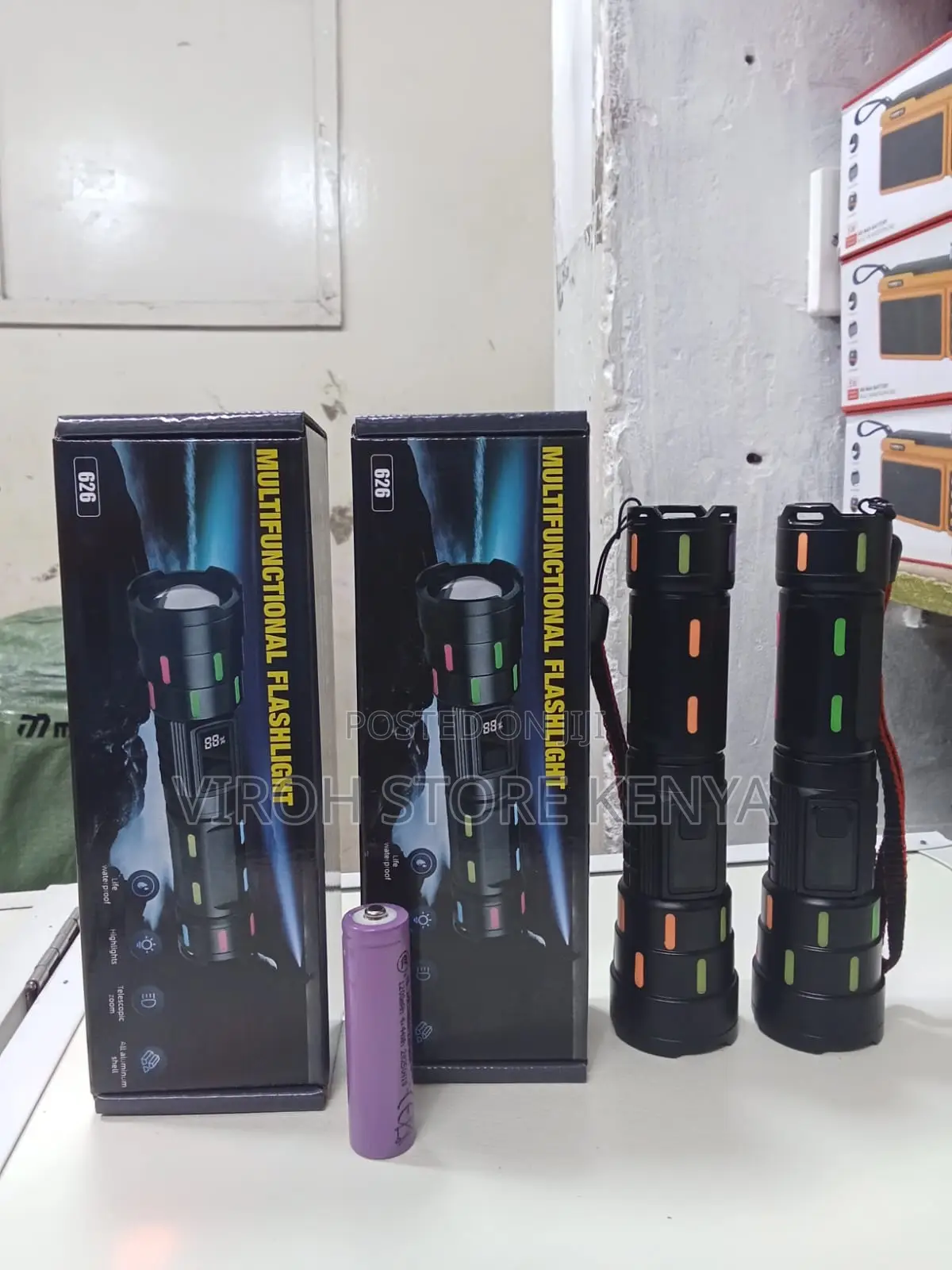 Multifunctional Flashlight With Zoom