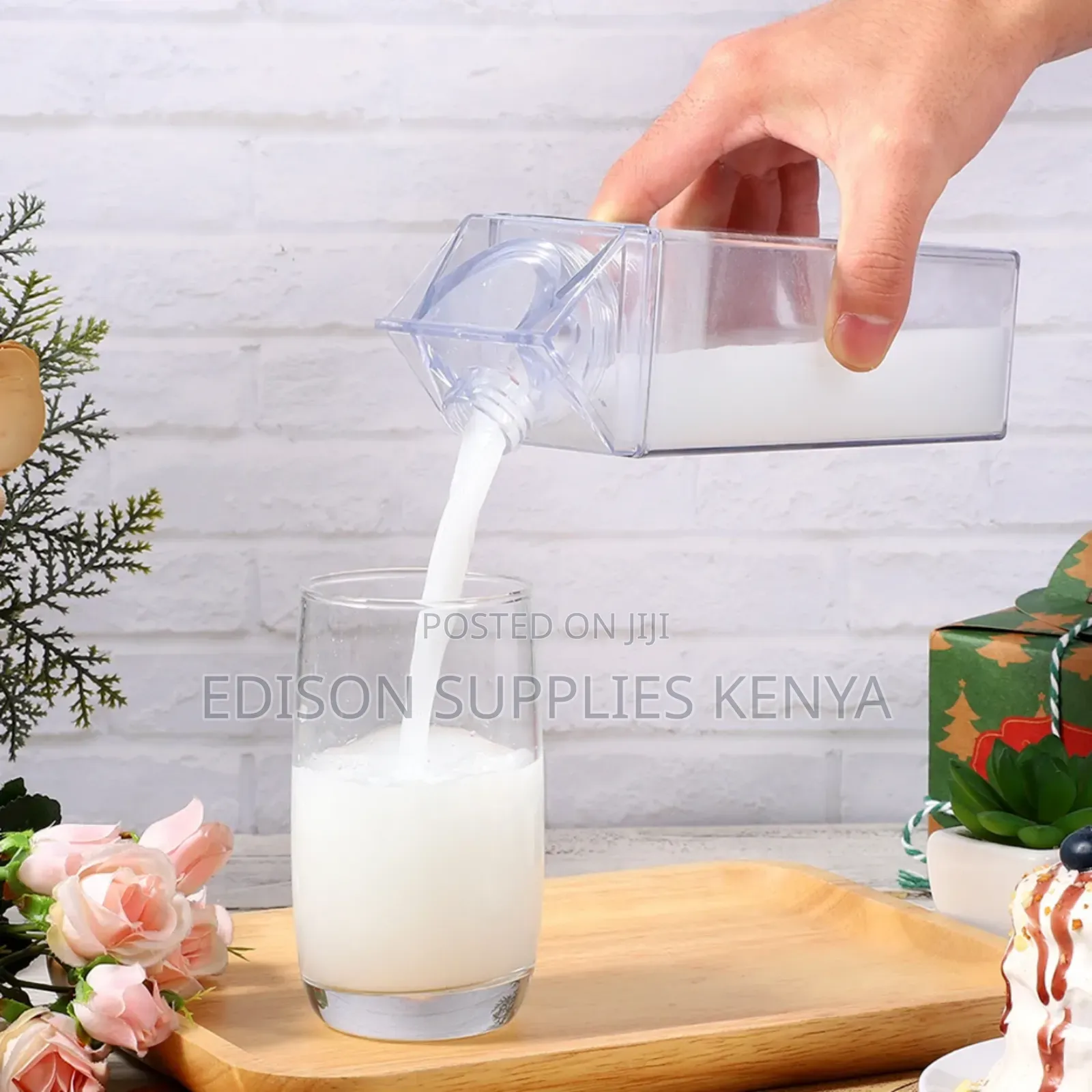 Fridge Organizer Plastic Juices Milk Carton Water Bottles