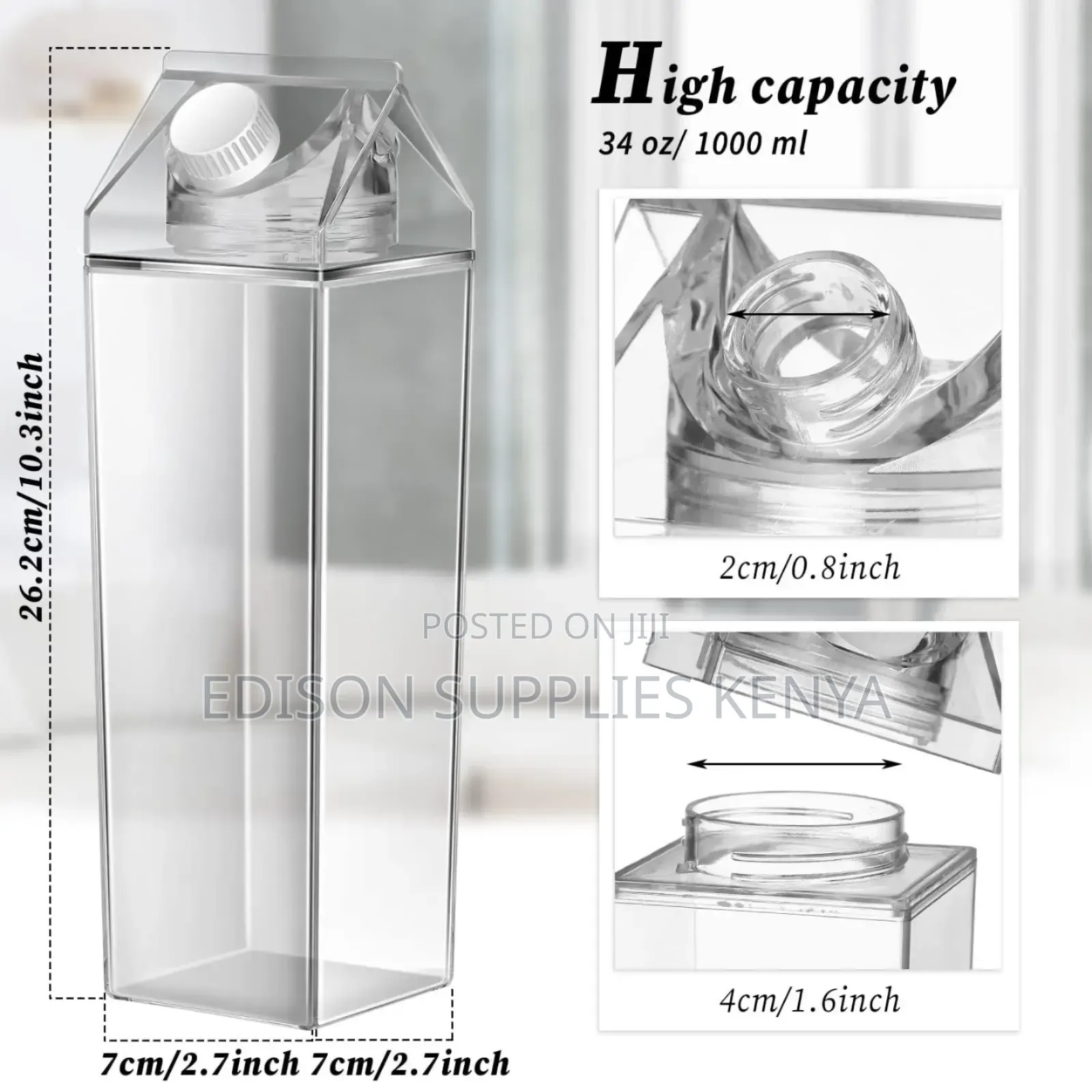 Fridge Organizer Plastic Juices Milk Carton Water Bottles
