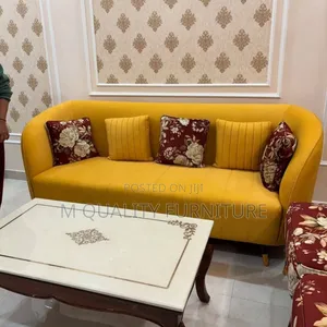Yellow 3 Seater Sofas With Throw Pillows