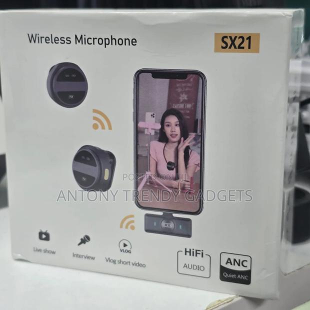 Sx21 Wireless Microphone - Ideal For Tiktok, Youtube - thumbnail 2