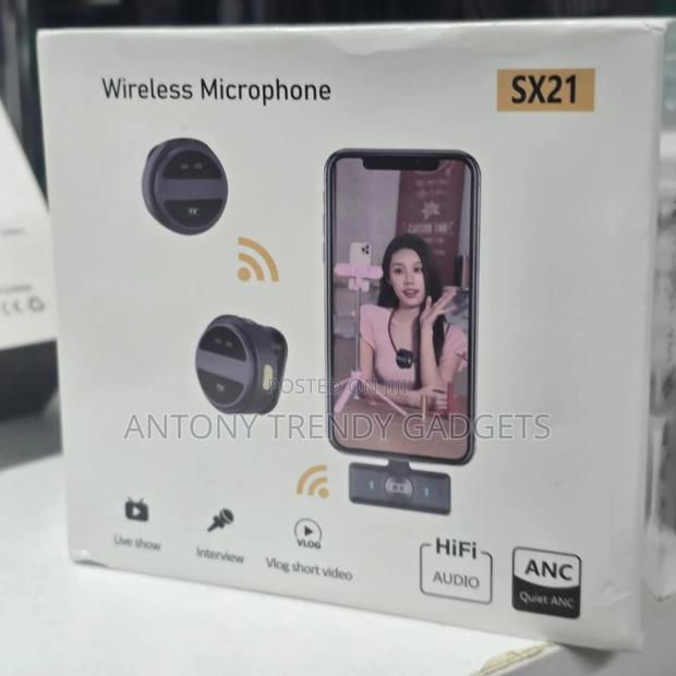 Wireless Lavalier Microphone Sx21 Button Microphone - thumbnail 2
