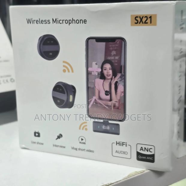 Sx21 Wireless Microphone Plug And Play Vlogging Mic Kit - thumbnail 2