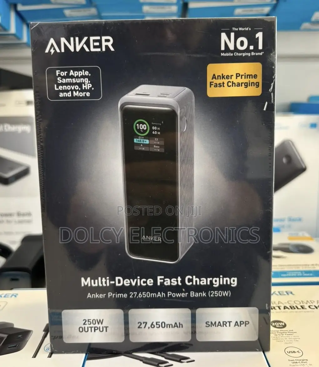 Anker Prime 27,650mah Power Bank (250w)