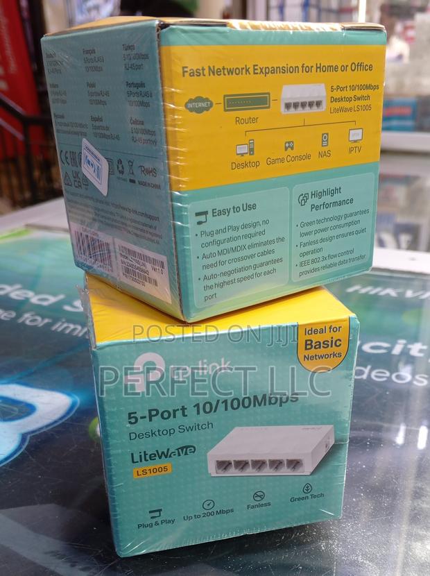 5ports 10/100mbps Tplink Desktop Switch - main view