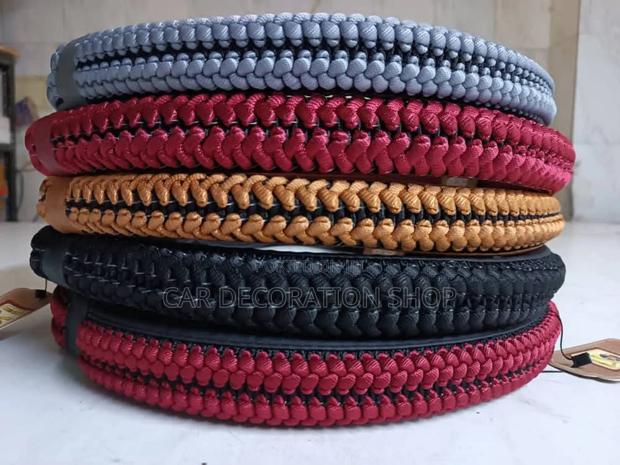 Thread Kitted Designed Colored Steeringuniversal Wheel Cover