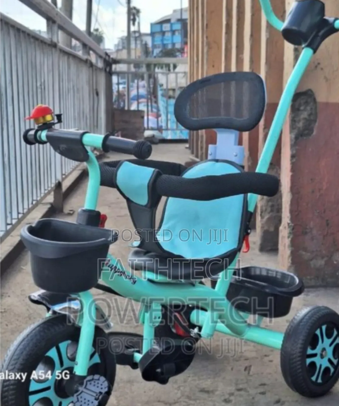 Tricycle With Push Handle