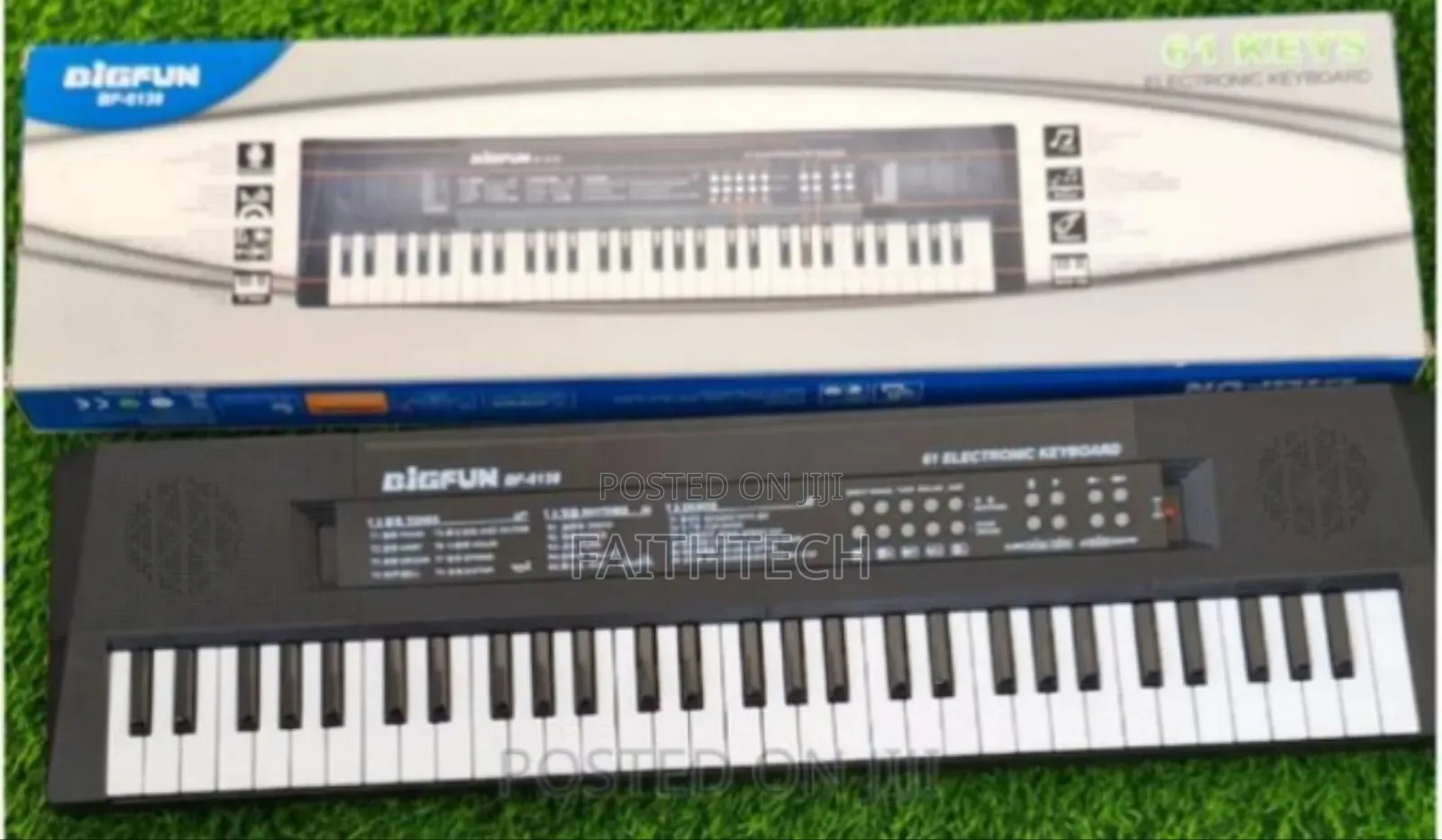 Portable Electric 61 Key Piano Keyboard Set With Microphone