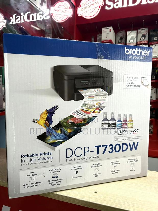 Brother Dcp-t730dw Color Inkjet Printer A4 3-in-1