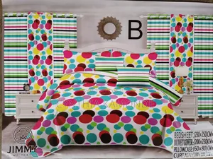 Nordic Microfibre Duvet Cover With Matching Curtains Sets