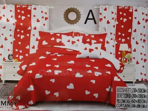 Nordic Microfibre Duvet Cover With Matching Curtains Sets