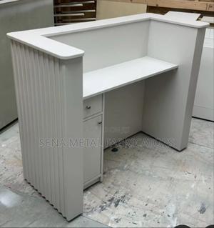 Grey Reception Desk for Salon or Office - main view