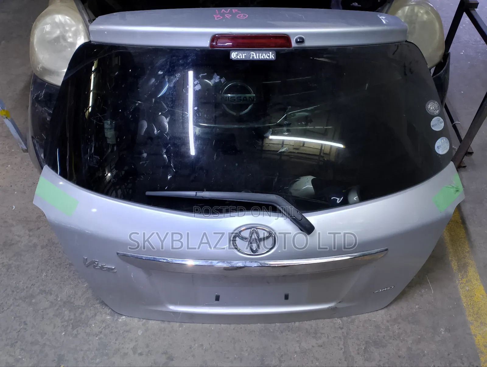 Toyota Vitz 2012 Jewella Tailgate Boot
