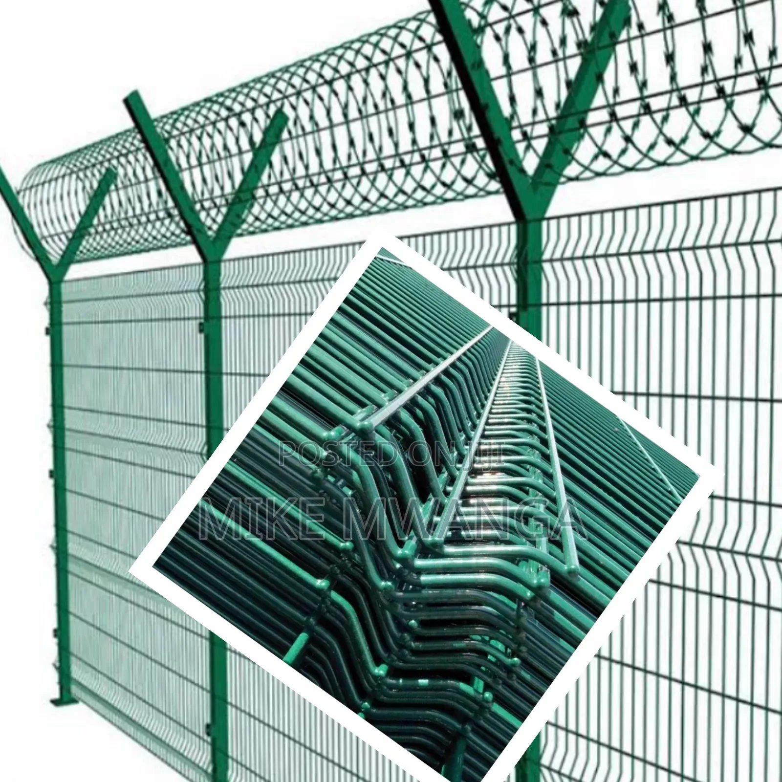 Green Anti Climb Fence