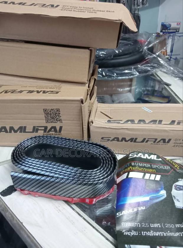 Carbon Black Finish Flexible Rubber Samurai Lip