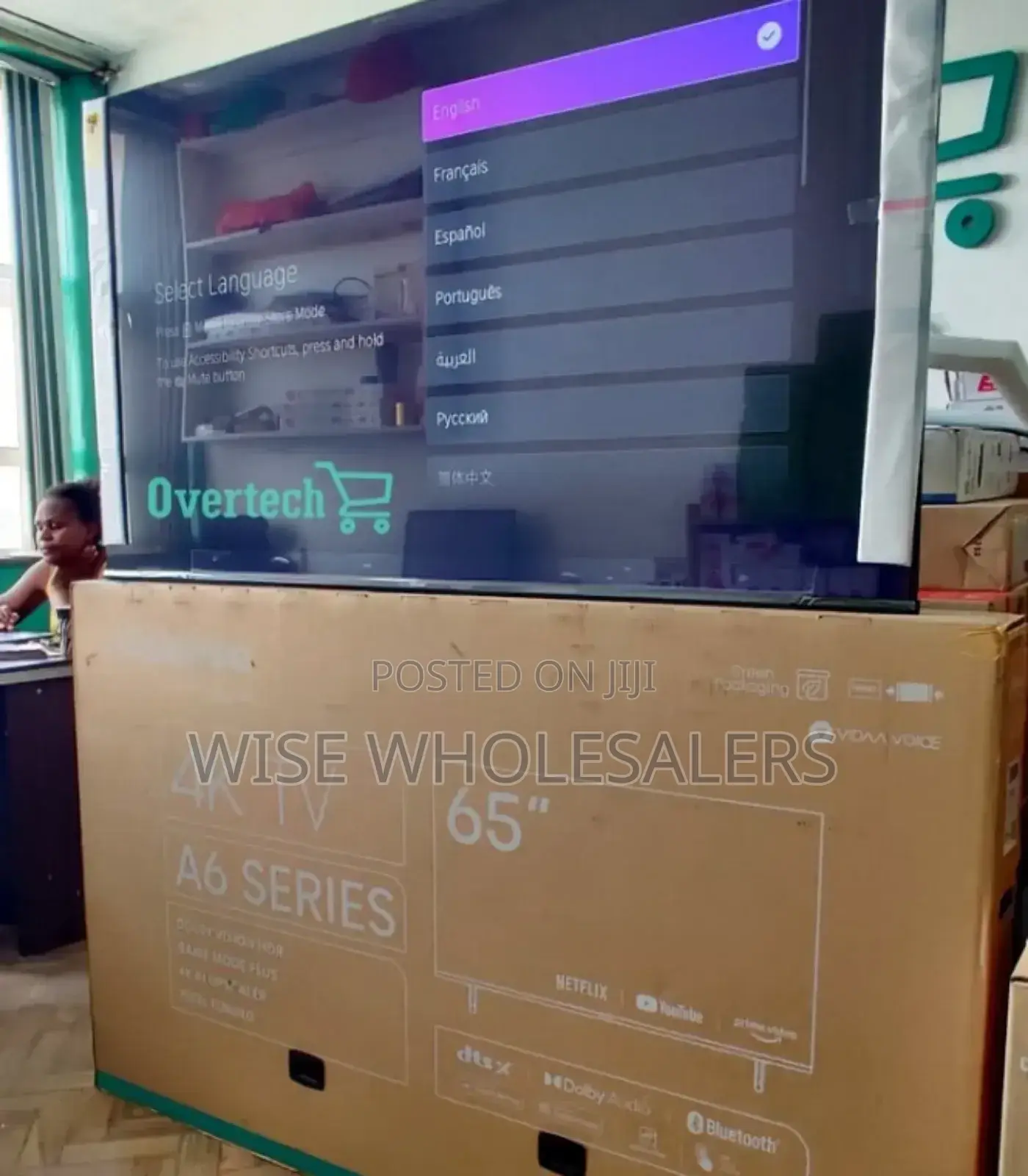 Hisense 65′′ 65a6 Vidaa Smart 4k Uhd Tv – New Model 2025