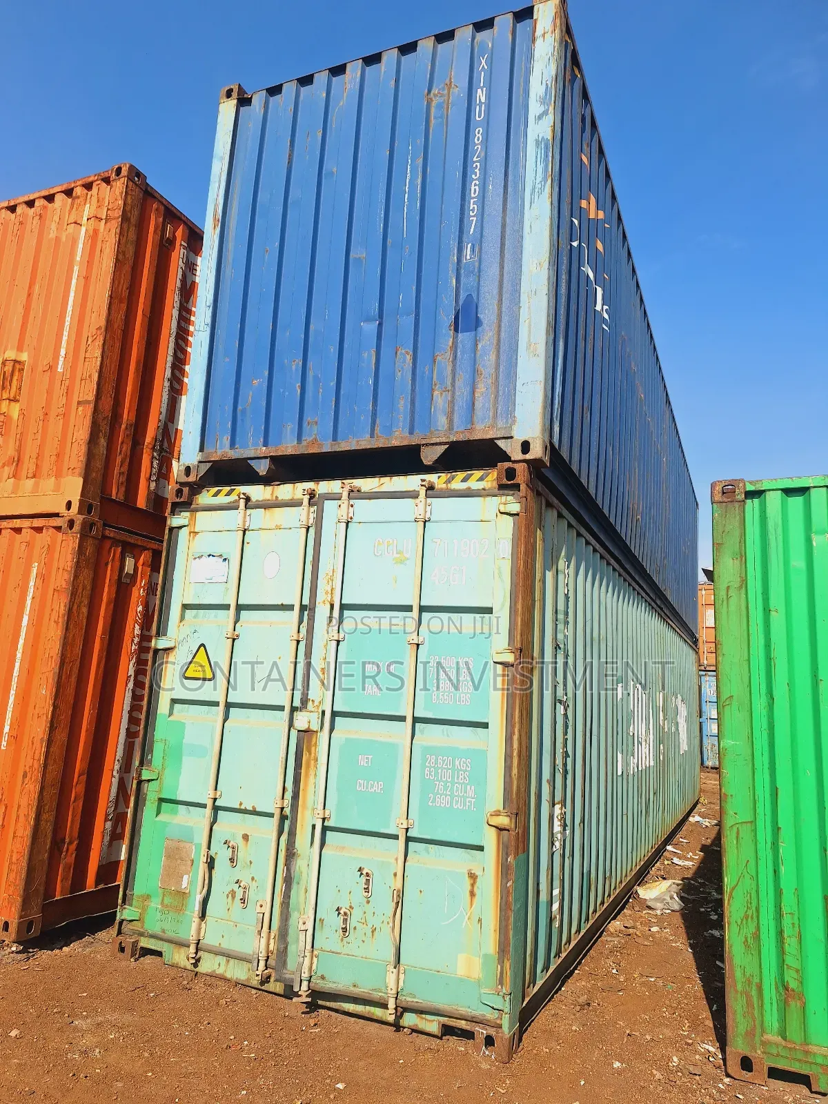 40ft Empty Containers- Your Storage Is a Phone Call Away