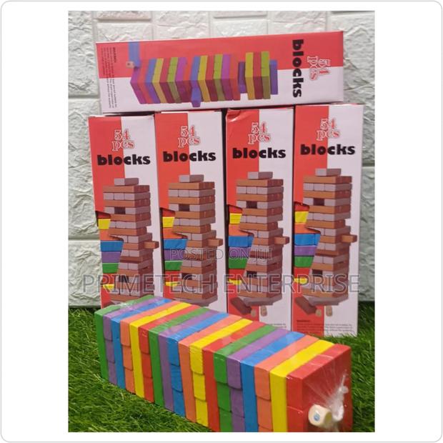 Jenga Brick Coloured Game - main view