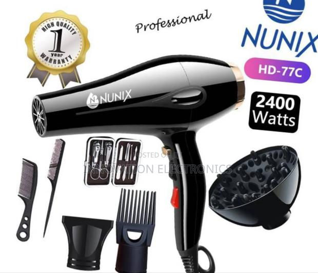 Nunix Hd-77c Commercial Blowdry Hair Dryer With Accessories - main view
