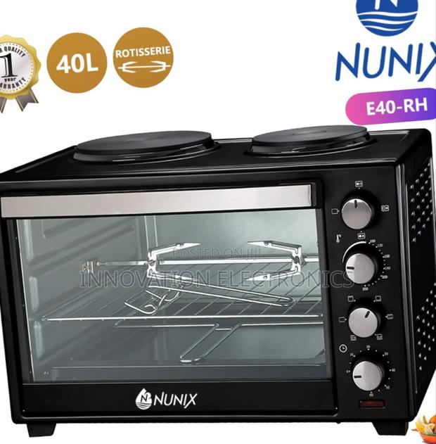Nunix 4 Knob Settings 40 Litres Electric Rotisserie Oven
