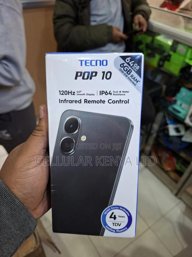 New Tecno Pop 10 64 GB Black - main view