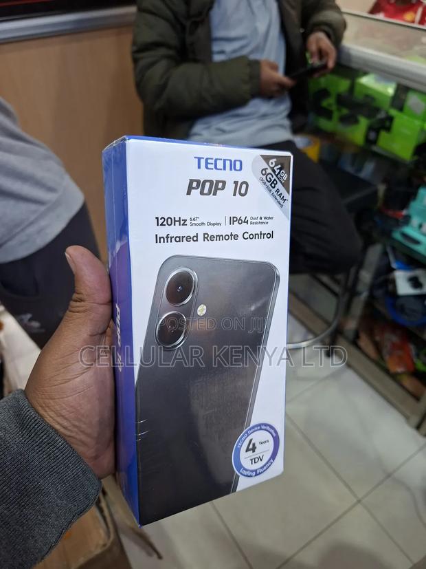 New Tecno Pop 10 64 GB Black - thumbnail 2
